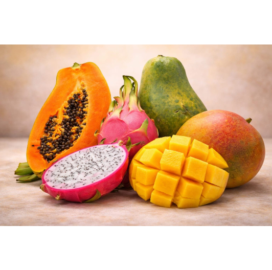 Zestaw egzotyczny: Mango • Papaja • Smoczy Owoc