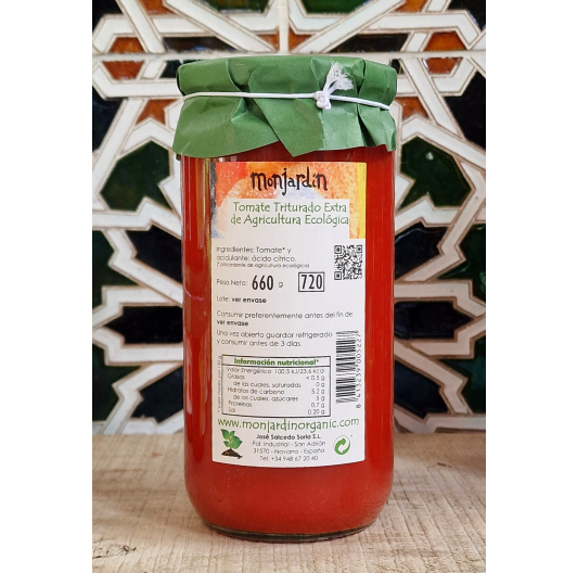 Przecier pomidorowy ekologiczny BIO Monjardín 660 g