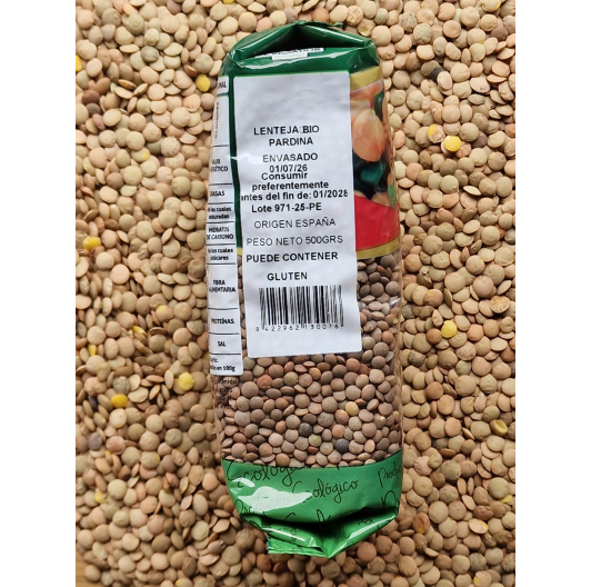 Brązowa soczewica ekologiczna z Hiszpanii Pardina BIO 500 g