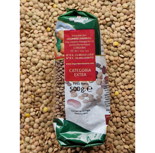 Brązowa soczewica ekologiczna z Hiszpanii Pardina BIO 500 g